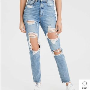AE HIGHEST WAIST MOM JEANS